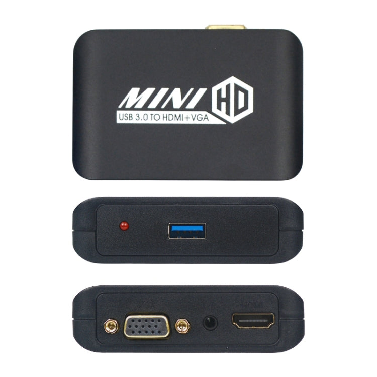 Adaptador USB3.0 a HDMI+VGA