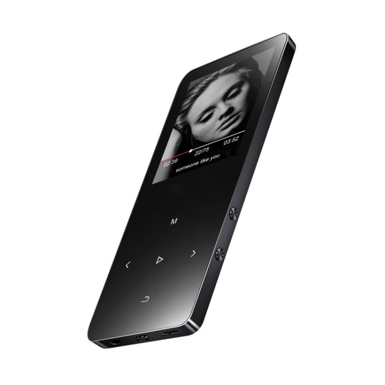Reproductor de música con sonido de alta fidelidad MP3 MP4 Bluetooth de metal con pantalla táctil de 1,8 pulgadas, 8GB, X2, 16GB