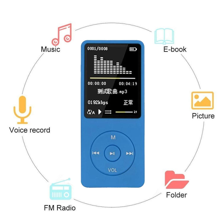 Moda Pantalla LCD portátil Radio FM Videojuegos Película MP3 Reproductor MP4 Mini Walkman, 4GB, 8GB