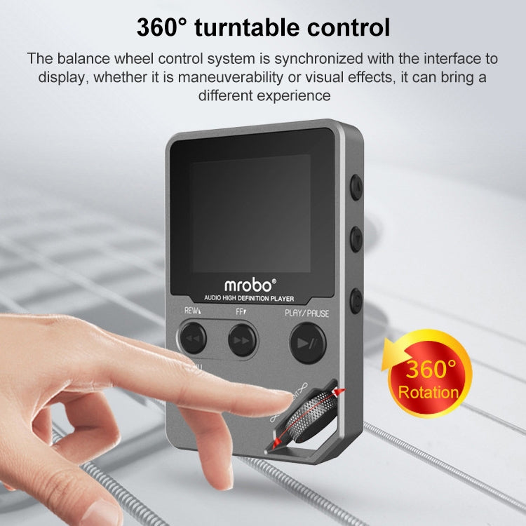 Reproductor de MP3 HIFI de 1,8 pulgadas, reproductor de música sin pérdidas de nivel básico de alta calidad de sonido de Metal, compatible con tarjeta TF/FM/e-book