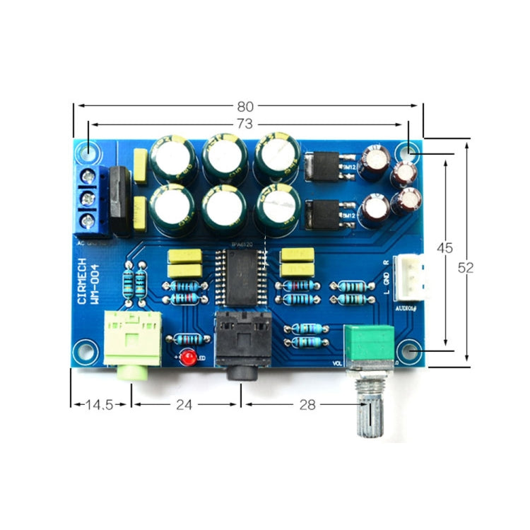 Placa amplificadora TPA6120, placa amplificadora de auriculares HIFI TPA6120A2 de grado entusiasta, placa amplificadora de ruido cero