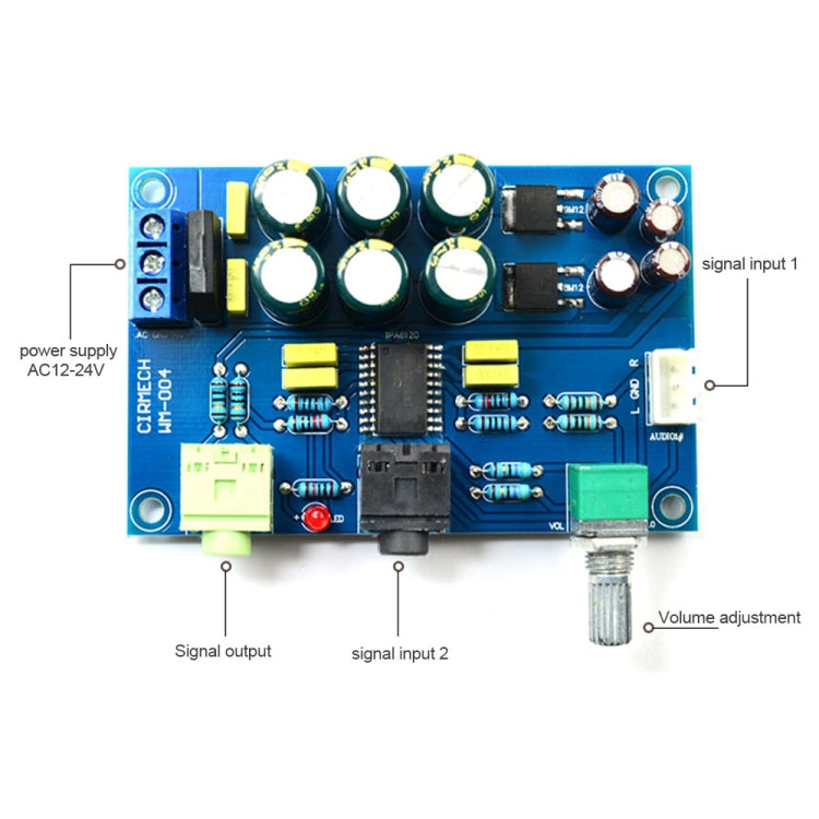 Placa amplificadora TPA6120, placa amplificadora de auriculares HIFI TPA6120A2 de grado entusiasta, placa amplificadora de ruido cero