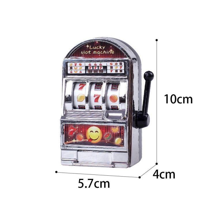 Mini máquina tragamonedas de juguete giratorio para aliviar el estrés, bote para fiesta infantil, juguete para jugar bromas divertidas, Color aleatorio, Mini Slot Machine Toy
