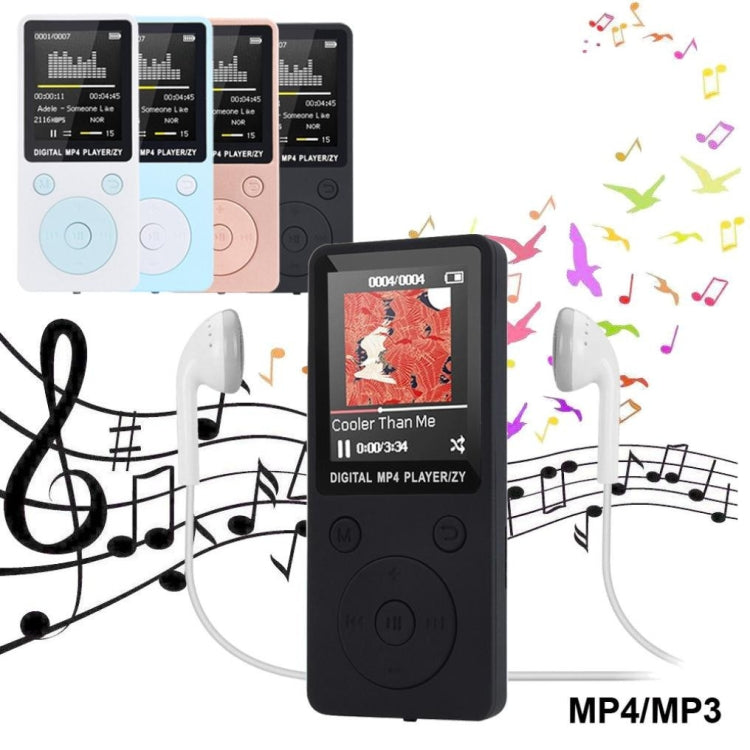 Reproductor de música MP4 portátil sin pérdidas, grabadora FM, reproductor walkman mini, compatible con música, radio, grabación, 2019, Round Key, no memory