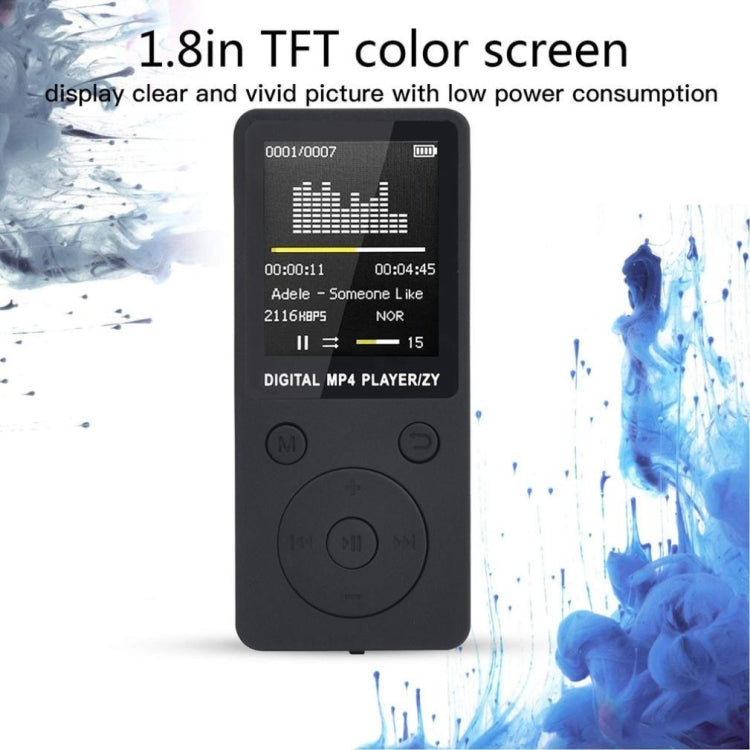 Reproductor de música MP4 portátil sin pérdidas, grabadora FM, reproductor walkman mini, compatible con música, radio, grabación, 2019, Round Key, no memory