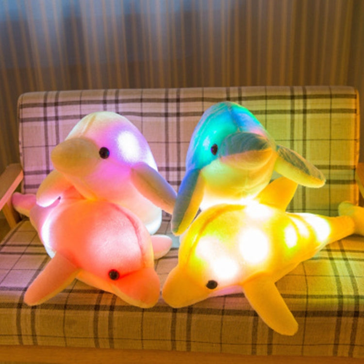 32cm lindo creativo delfín muñeca de peluche juguete luminoso LED luz cojín almohada