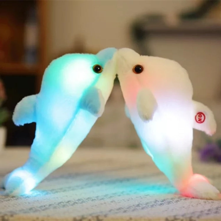 32cm lindo creativo delfín muñeca de peluche juguete luminoso LED luz cojín almohada