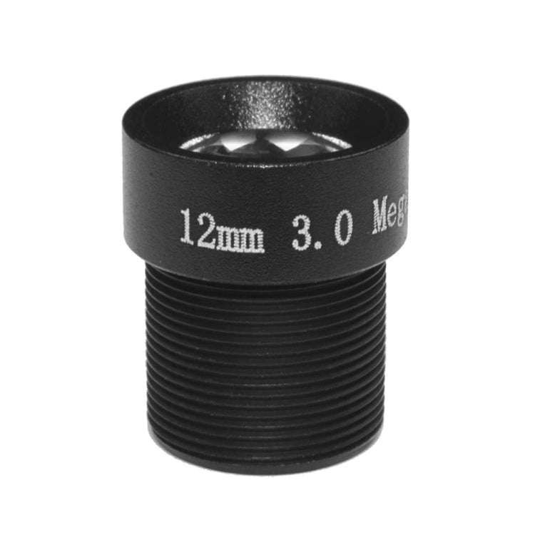 Weesee 3MP 12mm M12 ángulo de visión Horizontal de 26,2 grados, lente CCTV de placa IR Lris fija F2.0 para cámara de seguridad HD