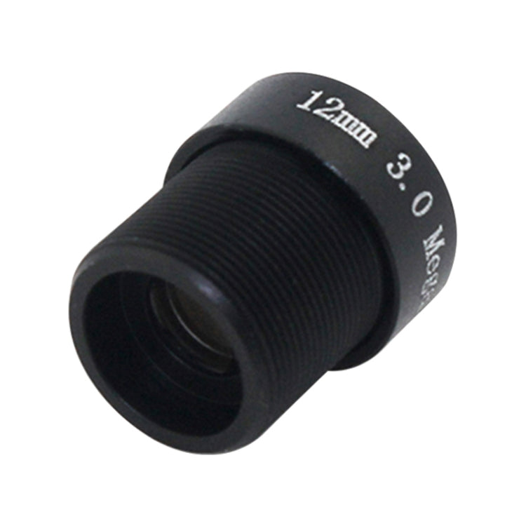 Weesee 3MP 12mm M12 ángulo de visión Horizontal de 26,2 grados, lente CCTV de placa IR Lris fija F2.0 para cámara de seguridad HD