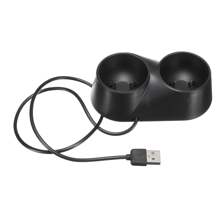 Cargador de controlador VR, base USB Dual, soporte de estación de carga para juegos, herramienta de movimiento PS4 PSVR