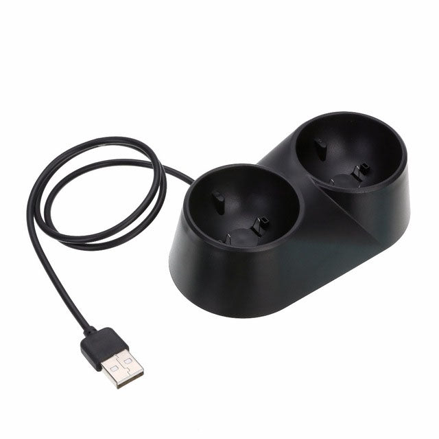 Cargador de controlador VR, base USB Dual, soporte de estación de carga para juegos, herramienta de movimiento PS4 PSVR