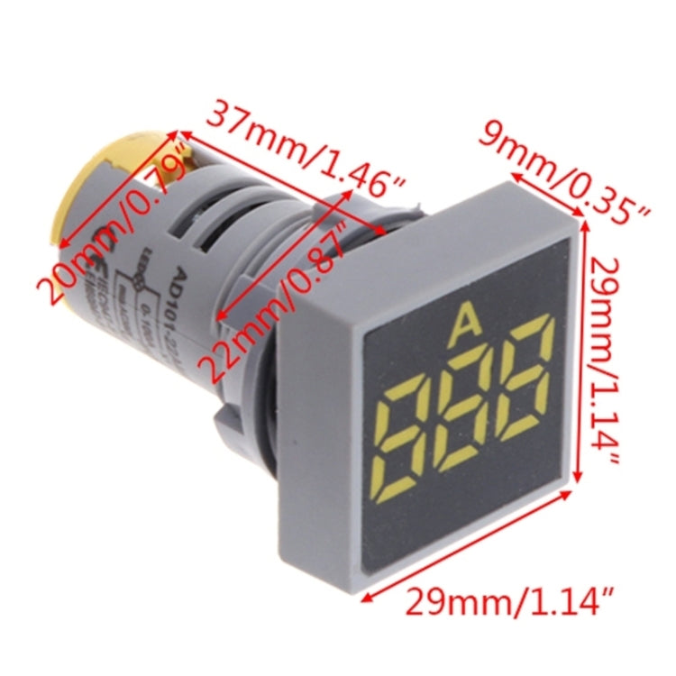 AD101-22VMS Mini AC 20-500V Voltímetro Panel cuadrado LED Indicador de medidor de voltaje digital