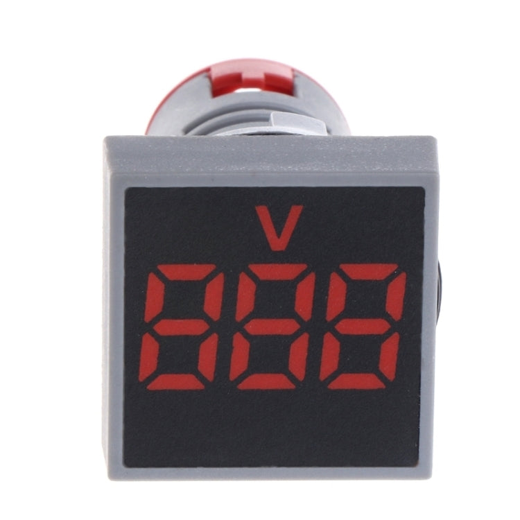AD101-22VMS Mini AC 20-500V Voltímetro Panel cuadrado LED Indicador de medidor de voltaje digital