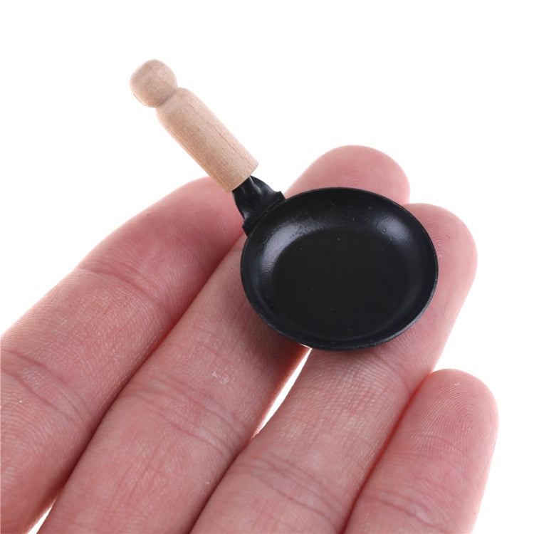 3 uds casa de muñecas en miniatura cocina sartén herramientas de cocina niños juguetes para juego de imitación, Pan Cooking