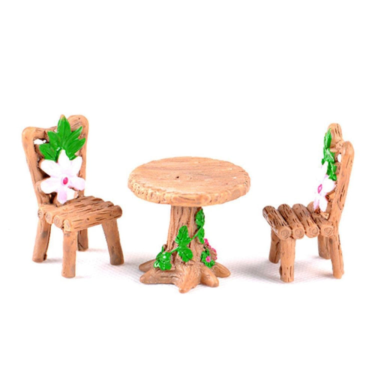 2 juegos de casa de muñecas, muebles en miniatura, juego de mesa y silla, juguetes para niños, regalos, Furniture Table