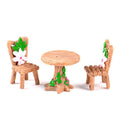 2 juegos de casa de muñecas, muebles en miniatura, juego de mesa y silla, juguetes para niños, regalos, Furniture Table