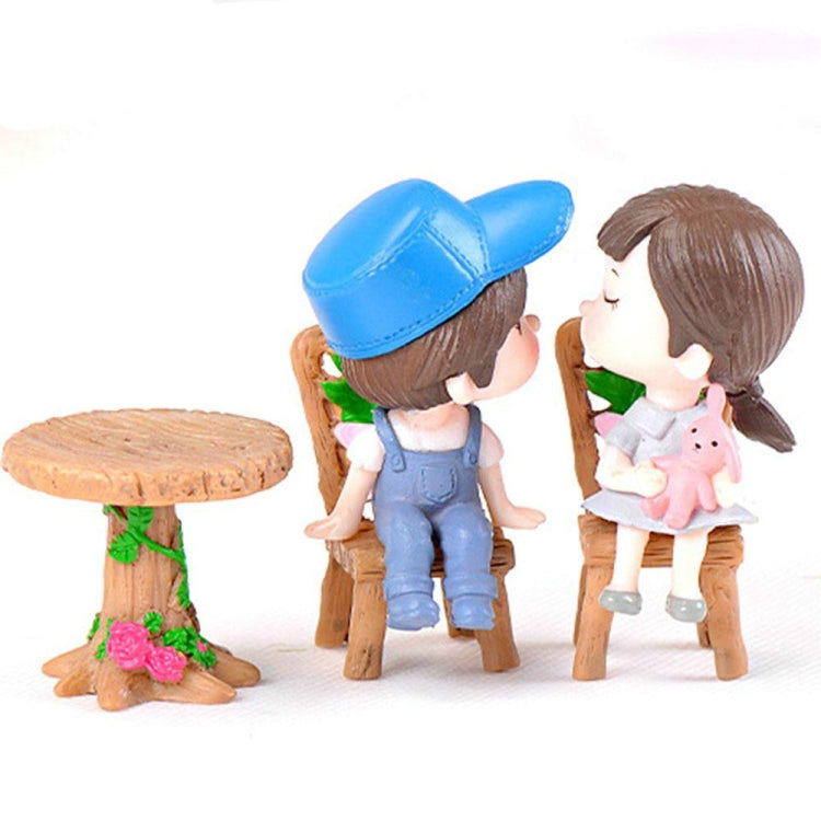 2 juegos de casa de muñecas, muebles en miniatura, juego de mesa y silla, juguetes para niños, regalos, Furniture Table