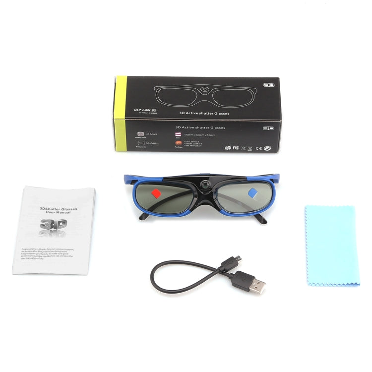 Gafas 3D con obturador activo DLP, batería Universal, 96-144Hz, para XGIMI Optoma, Acer Viewsonic, proyector de cine en casa, TV 3D