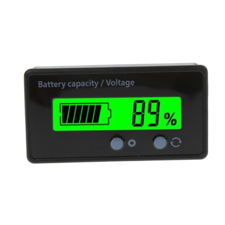 Medidor de potencia de batería de plomo-ácido GY-6S, 12V, indicador de capacidad de batería de litio, probador de pantalla, voltímetro de porcentaje, 12V Green Light