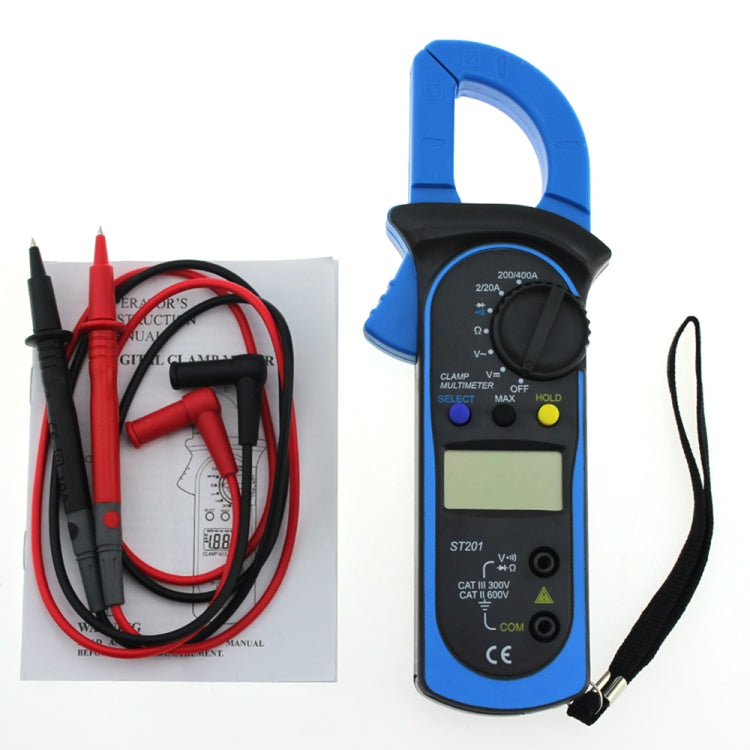 ANENG ST201 AC y DC multímetro de abrazadera Digital probador de instrumentos de medición de voltaje y corriente