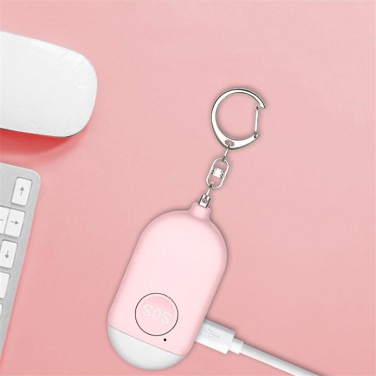 130dB IP44 Linterna de alarma anti-lobo recargable a prueba de agua Alarma personal inteligente, embalaje en inglés