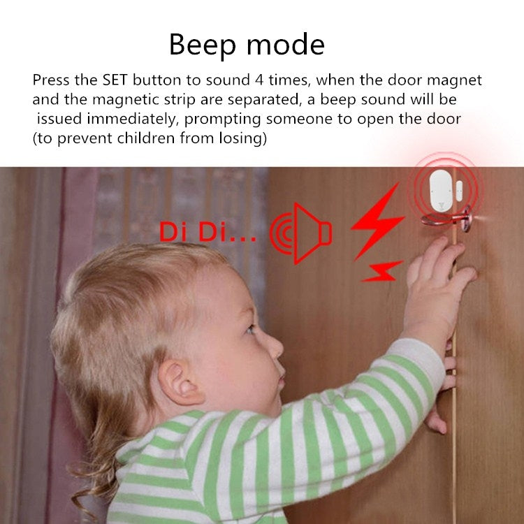 MC-03 Alarma antirrobo multifunción para puertas y ventanas de 130 dB con 5 modos