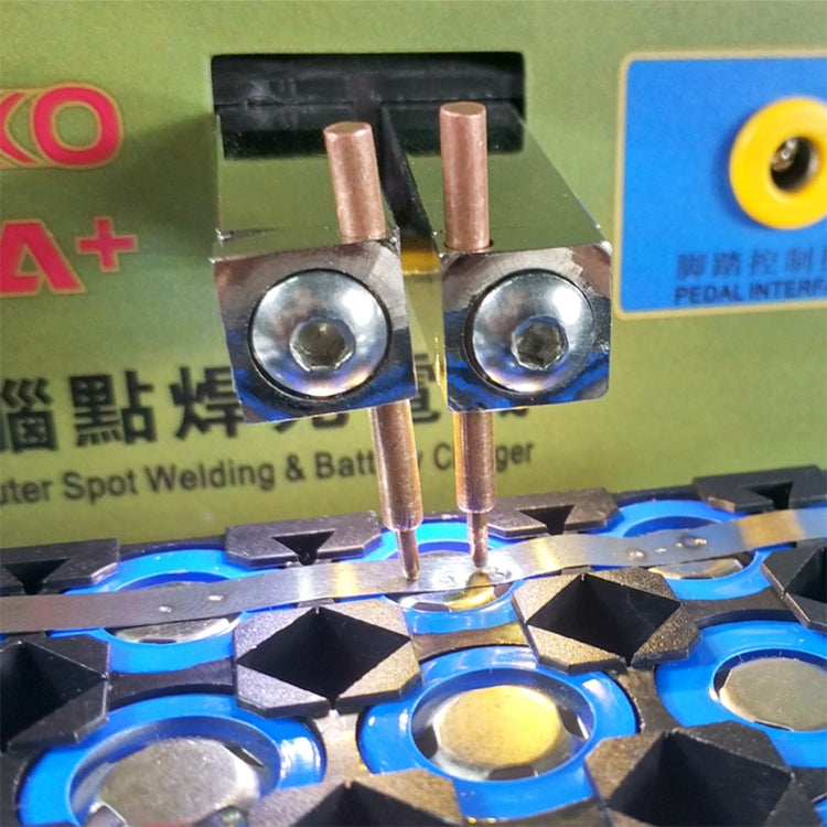 Soldador por puntos de batería de pulso LED SUKKO + máquina de soldadura por puntos microsoldadura por microordenador con luz LED + abrazadera de batería, enchufe de 220V UE