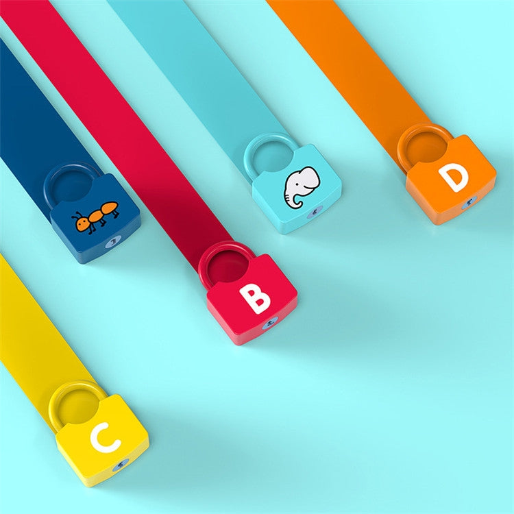 Juguetes educativos tempranos con cerradura alfanumérica y numérica para niños, entrega de estilo aleatorio, 3 PCS, 4 PCS, 6 PCS, 8 PCS, 10 PCS