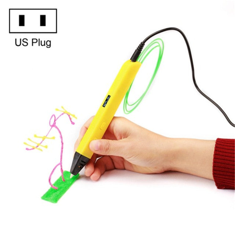 Pluma de impresión 3D de juguetes educativos para niños RP800A, AU Plug, US Plug, UK Plug, EU Plug
