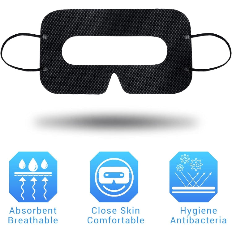 100 PCS higiene protectora negra VR máscara de ojos almohadillas sanitarias desechables para máscara de ojos para vidrio 3D VR