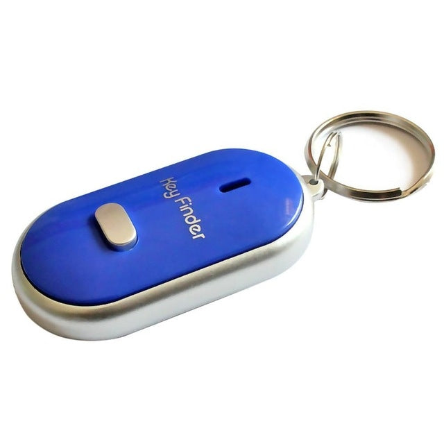 Mini buscador de llaves con silbato LED, pitido intermitente, localizador remoto de llaves perdidas, llavero para niños