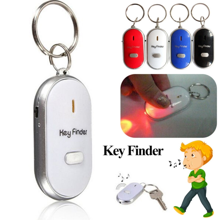 Mini buscador de llaves con silbato LED, pitido intermitente, localizador remoto de llaves perdidas, llavero para niños