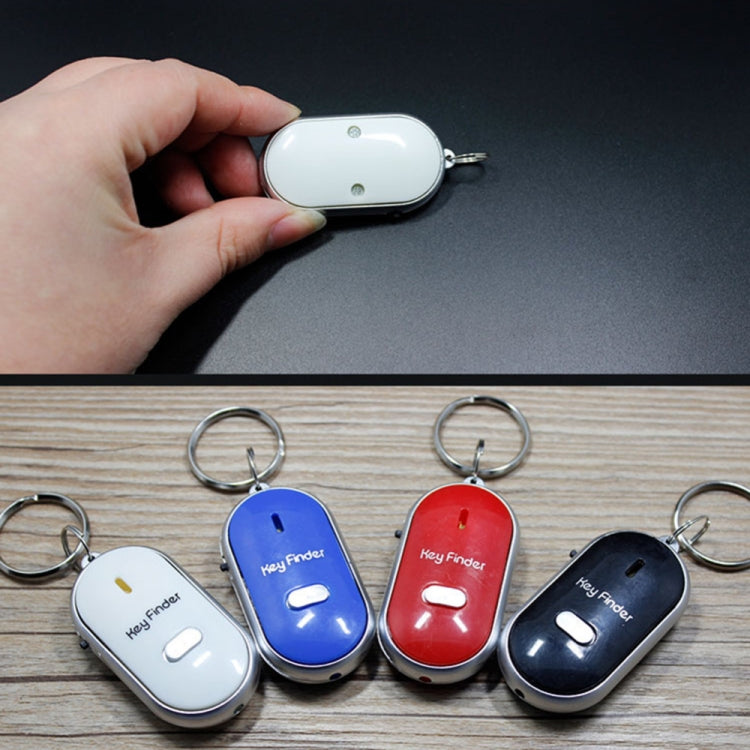 Mini buscador de llaves con silbato LED, pitido intermitente, localizador remoto de llaves perdidas, llavero para niños