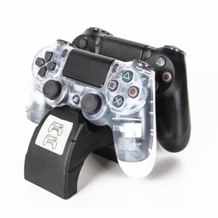 Para Playstation 4 /PS4 pro /PS4 controlador inalámbrico delgado cargador con indicador LED doble mango soporte de estación de carga USB doble, For PS4 pro /PS4 Slim
