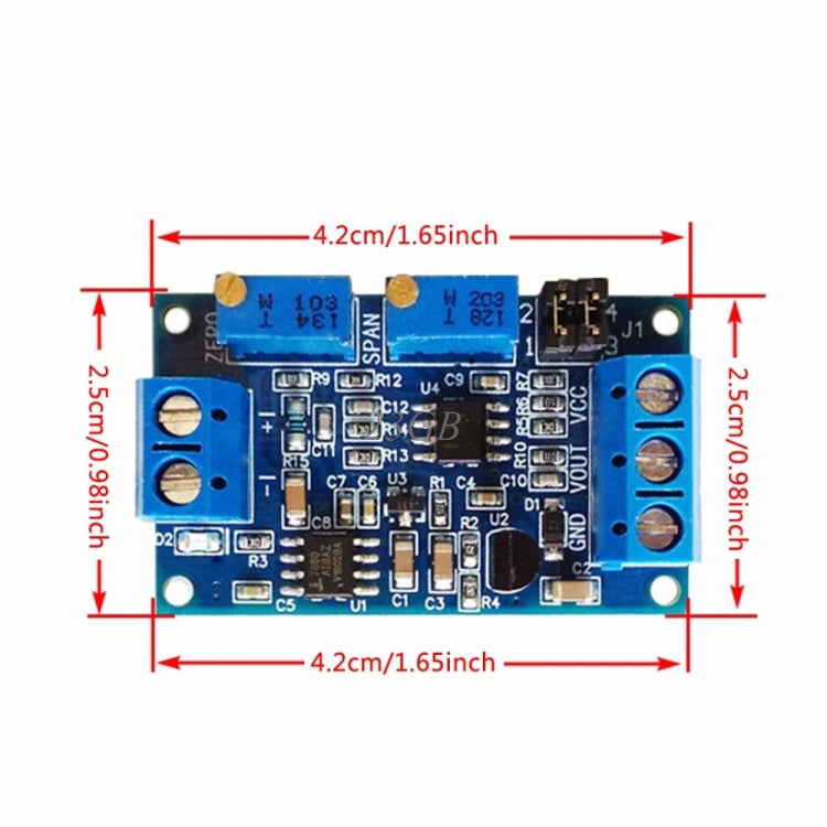 Módulo de corriente a voltaje 0 / 4-20mA a 0-3.3V5V10V Transmisor de voltaje Adaptador de acondicionamiento de conversión de señal, 0 / 4-20mA to 0-3.3V5V10V