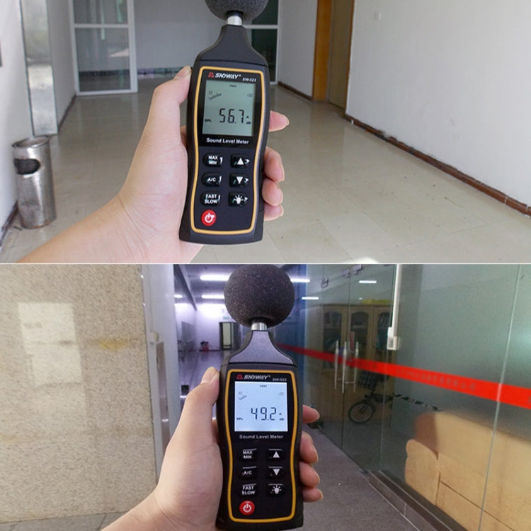 Medidor de decibelios de ruido de alta precisión portátil SNDWAY, SW523, SW524(Storage+USB Communication)