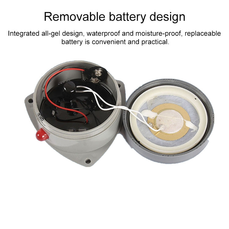 Detector impermeable de fugas y desbordamiento de agua con alarma rápida de sonido y luz