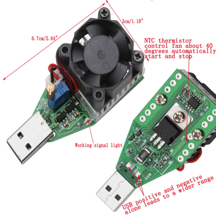 Probador de resistencia de descarga inteligente antienvejecimiento de carga de descargador electrónico de corriente constante ajustable USB
