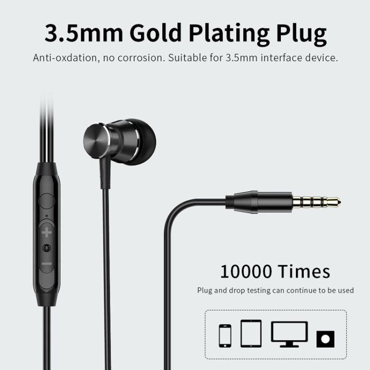 Langsdom M305 auriculares bajos para teléfono auriculares internos de Metal de 3,5mm con micrófono HD para xiaomi iPhone Samsung