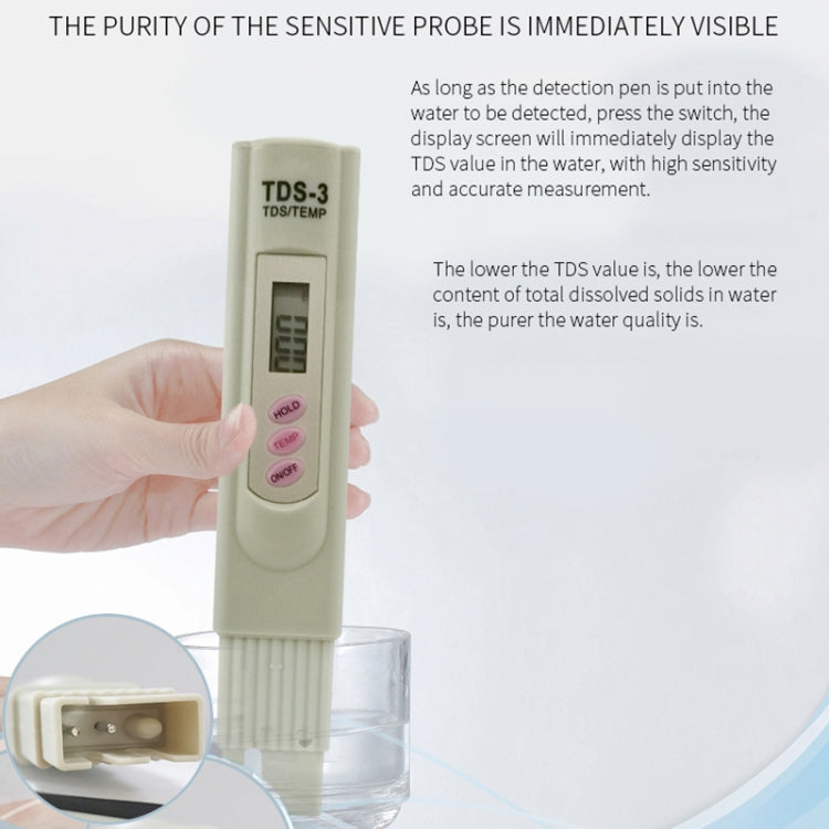 Medidor Digital TDS, probador de filtro, probador de pureza de calidad del agua, herramienta de prueba de minerales de agua potable
