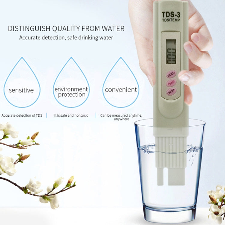 Medidor Digital TDS, probador de filtro, probador de pureza de calidad del agua, herramienta de prueba de minerales de agua potable