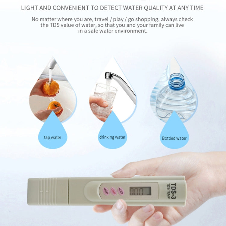 Medidor Digital TDS, probador de filtro, probador de pureza de calidad del agua, herramienta de prueba de minerales de agua potable