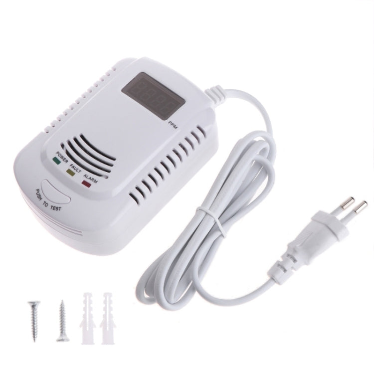 Coalgas Gas Natural Metano Propano Detector de Fugas Probador Medidor Herramienta de Seguridad para el Hogar, Enchufe de la UE