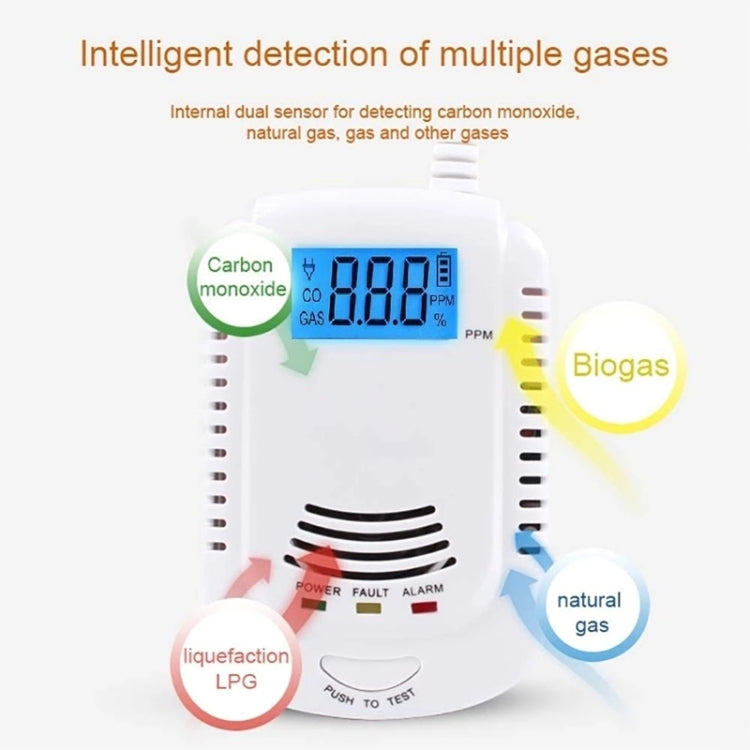 Coalgas Gas Natural Metano Propano Detector de Fugas Probador Medidor Herramienta de Seguridad para el Hogar, Enchufe de la UE