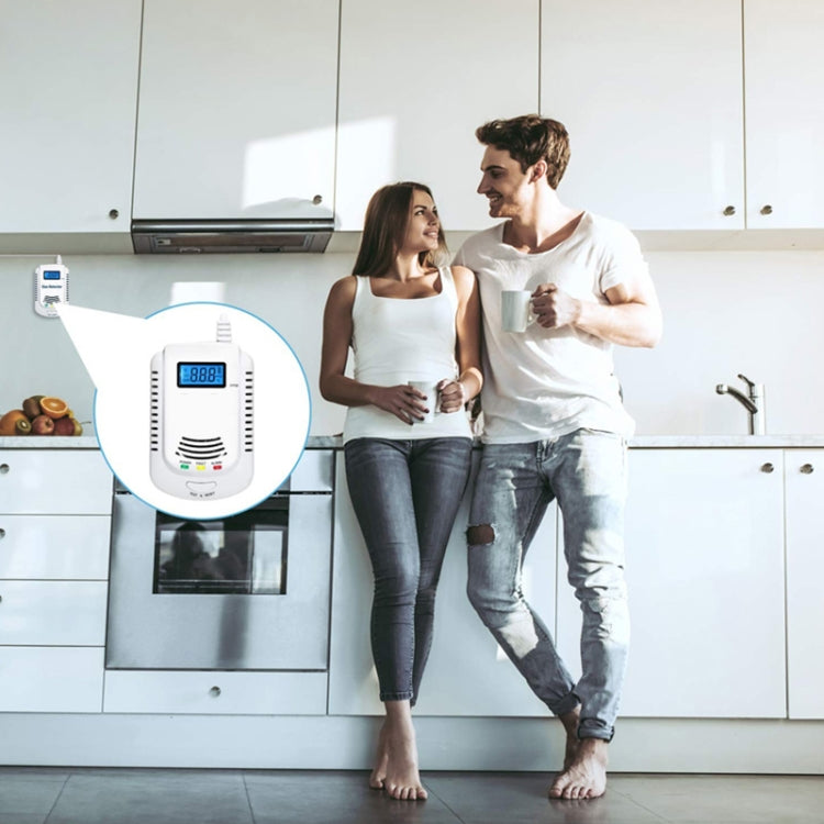 Coalgas Gas Natural Metano Propano Detector de Fugas Probador Medidor Herramienta de Seguridad para el Hogar, Enchufe de la UE