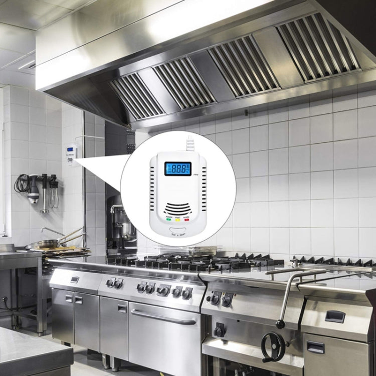 Coalgas Gas Natural Metano Propano Detector de Fugas Probador Medidor Herramienta de Seguridad para el Hogar, Enchufe de la UE
