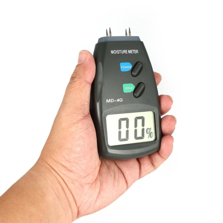 MD-4G Medidor de humedad de madera de 4 pines Medidores de humedad de grano de suelo LCD digitales, MD-4G