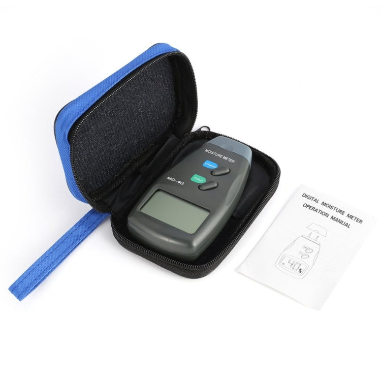 MD-4G Medidor de humedad de madera de 4 pines Medidores de humedad de grano de suelo LCD digitales, MD-4G