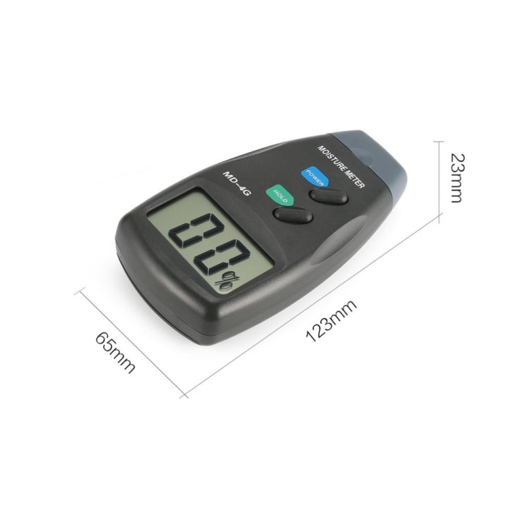MD-4G Medidor de humedad de madera de 4 pines Medidores de humedad de grano de suelo LCD digitales, MD-4G