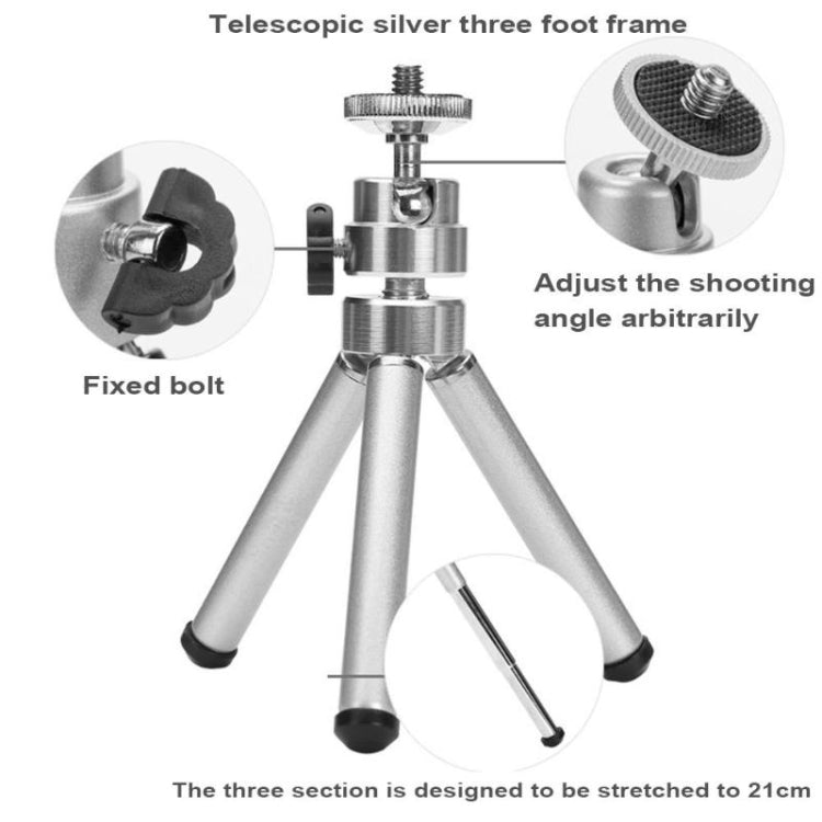 Mini trípode de escritorio telescópico portátil, mesa para cámara DSLR, soporte para trípode para cámara Digital, deporte DV